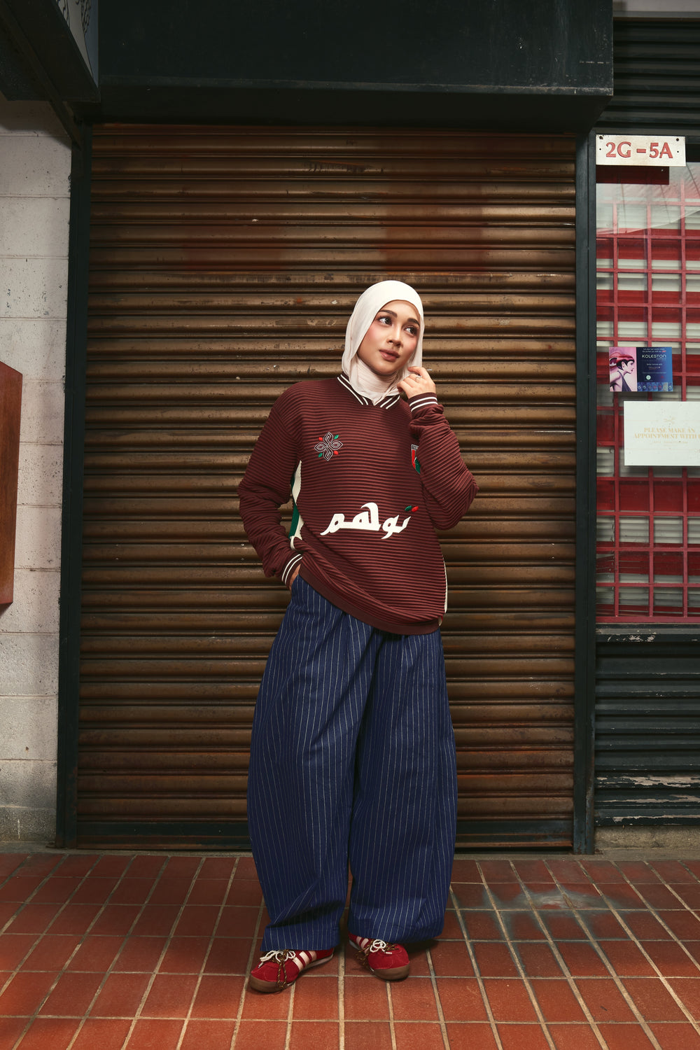 AQ x PEAK.KL "Tawahhum" Knitted Mocha