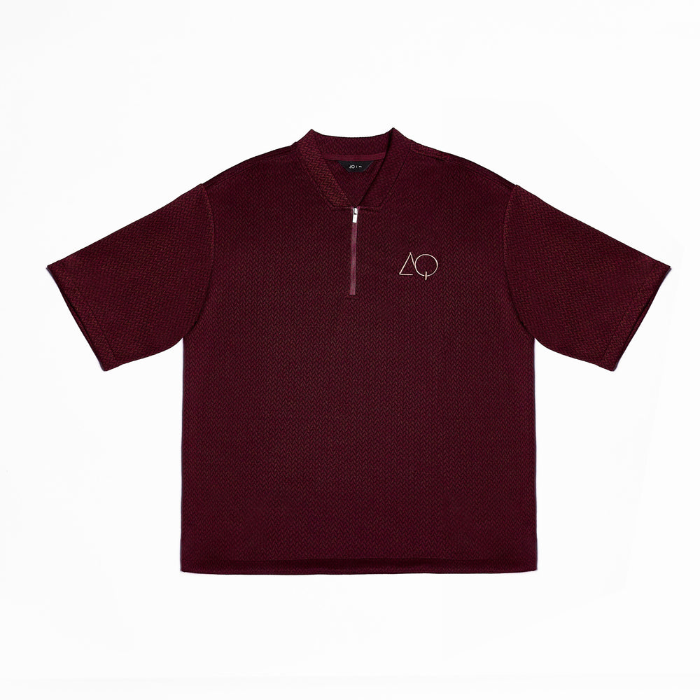 AQ Zulhijjah Issue Half Zipper (Maroon)