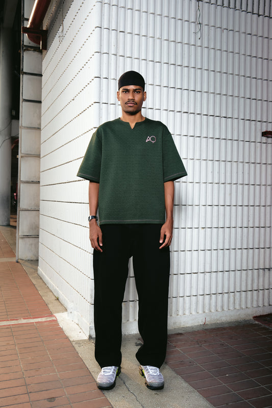 AQ x PEAK.KL "Tawahhum" Kurta Matcha