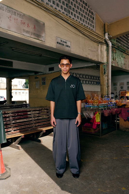 AQ Ramadhan Issue Half Zipper (Black)