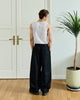 AQ Pleated Curved Pants (Black)